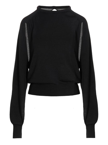 Cut out insert top sweater Sweater, cardigans
