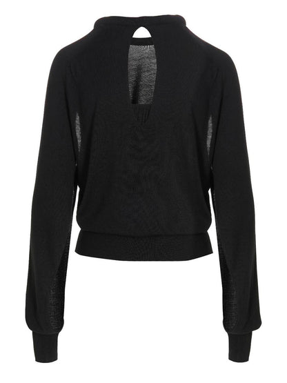 Cut out insert top sweater Sweater, cardigans
