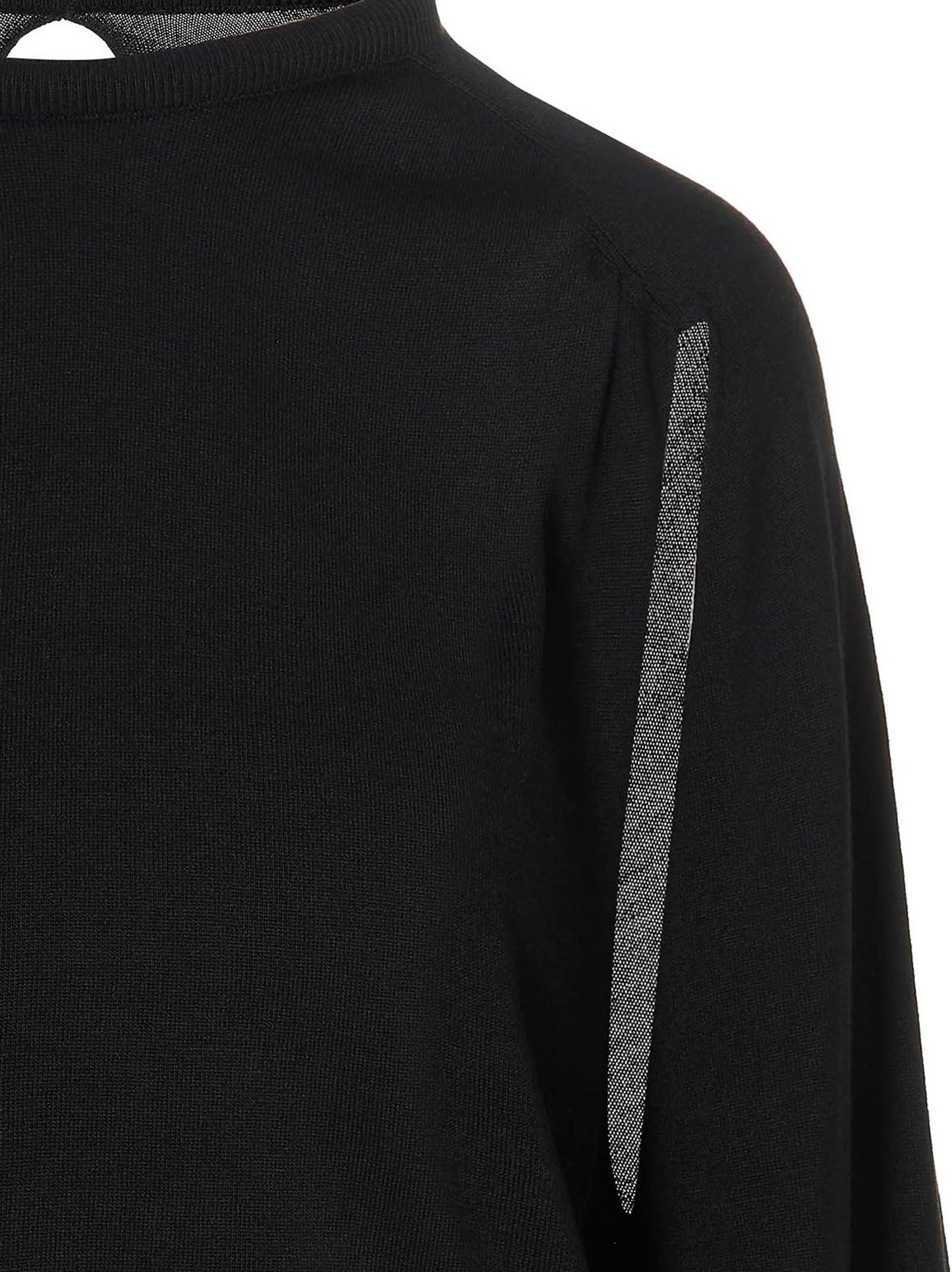 Cut out insert top sweater Sweater, cardigans