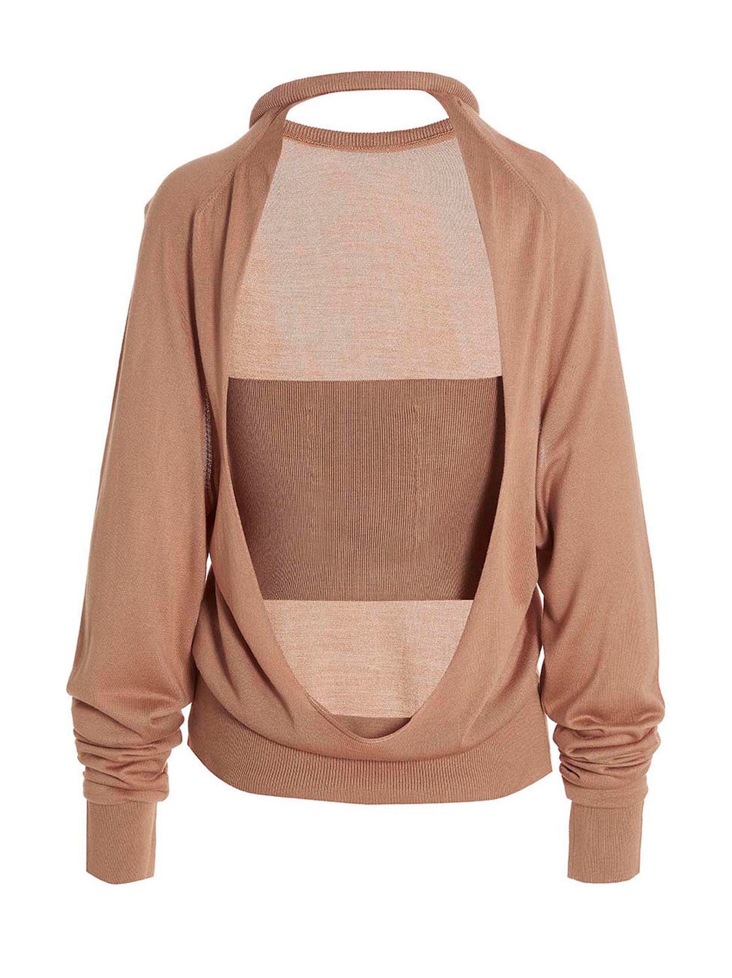 Cut out insert top sweater Sweater, cardigans