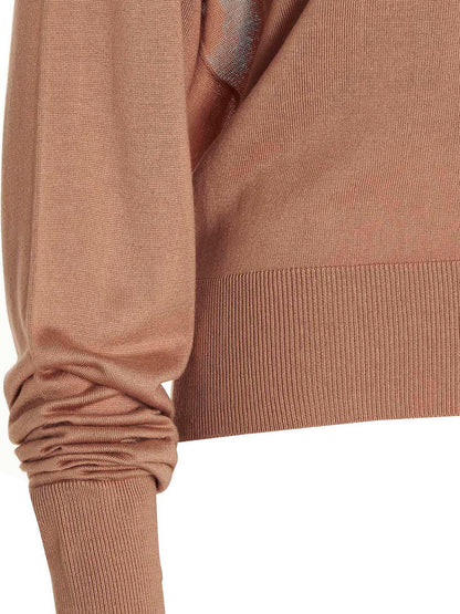 Cut out insert top sweater Sweater, cardigans