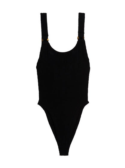 'Domino' one-piece swimsuit Beachwear
