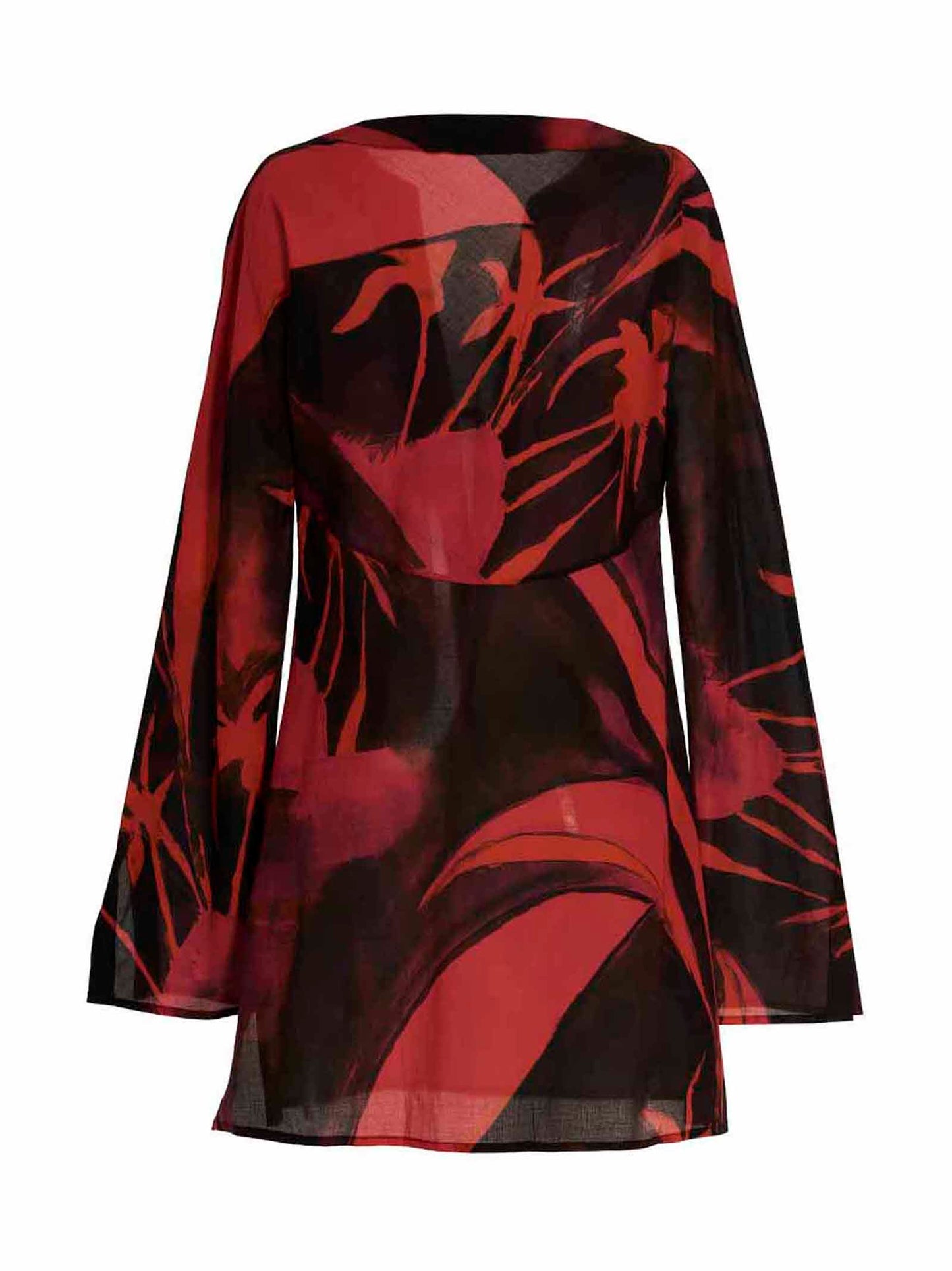 Printed short kaftano Beachwear