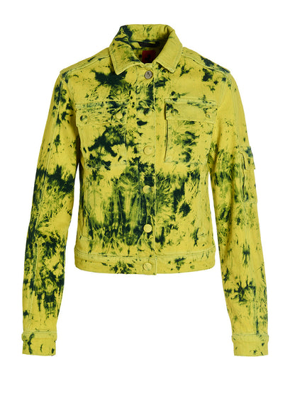 Tie-dye denim jacket Casual jackets, parka