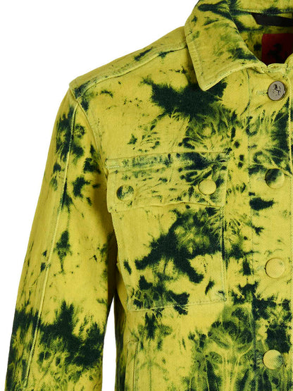 Tie-dye denim jacket Casual jackets, parka
