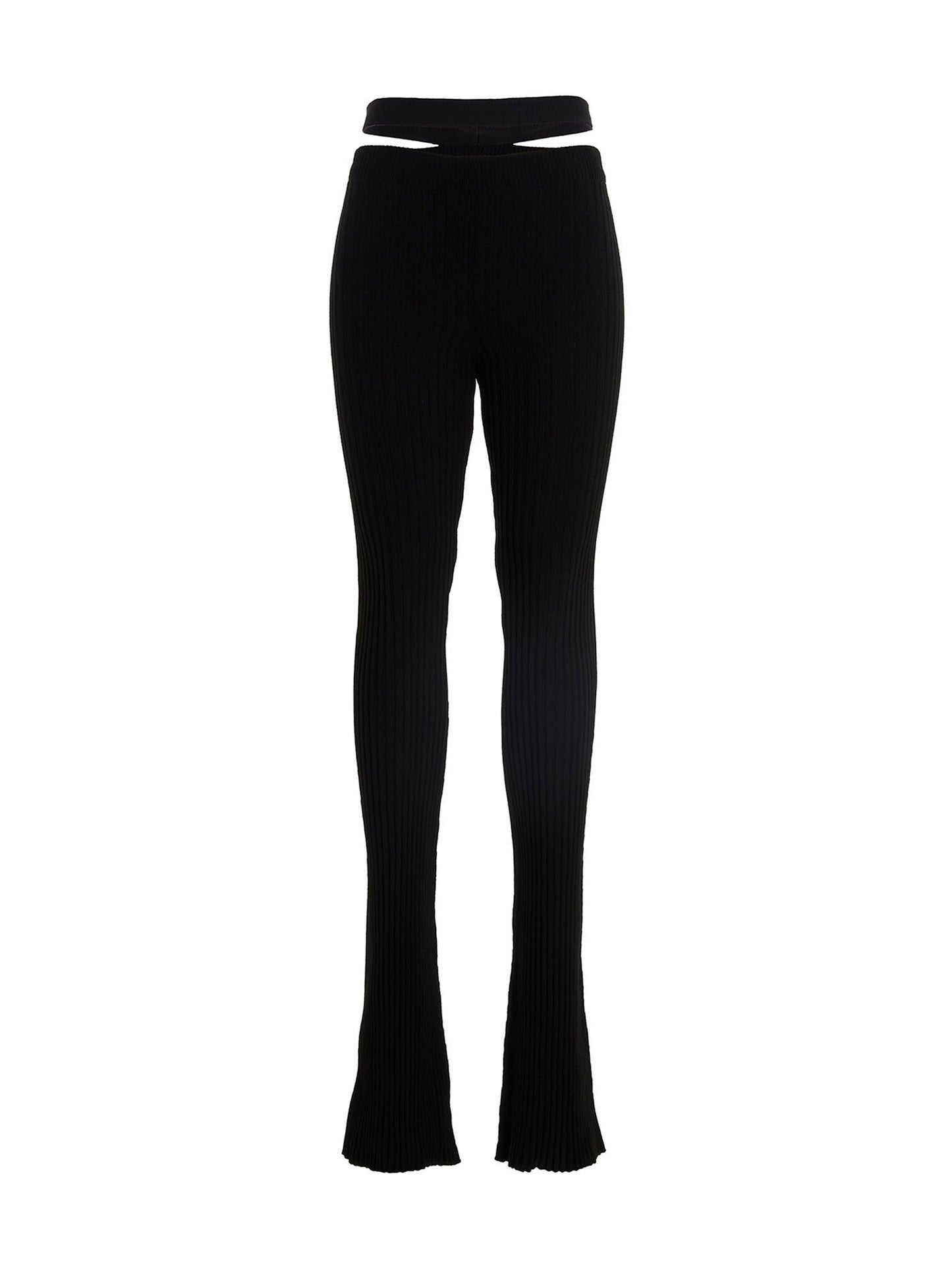 Ribbed flared trousers Pants