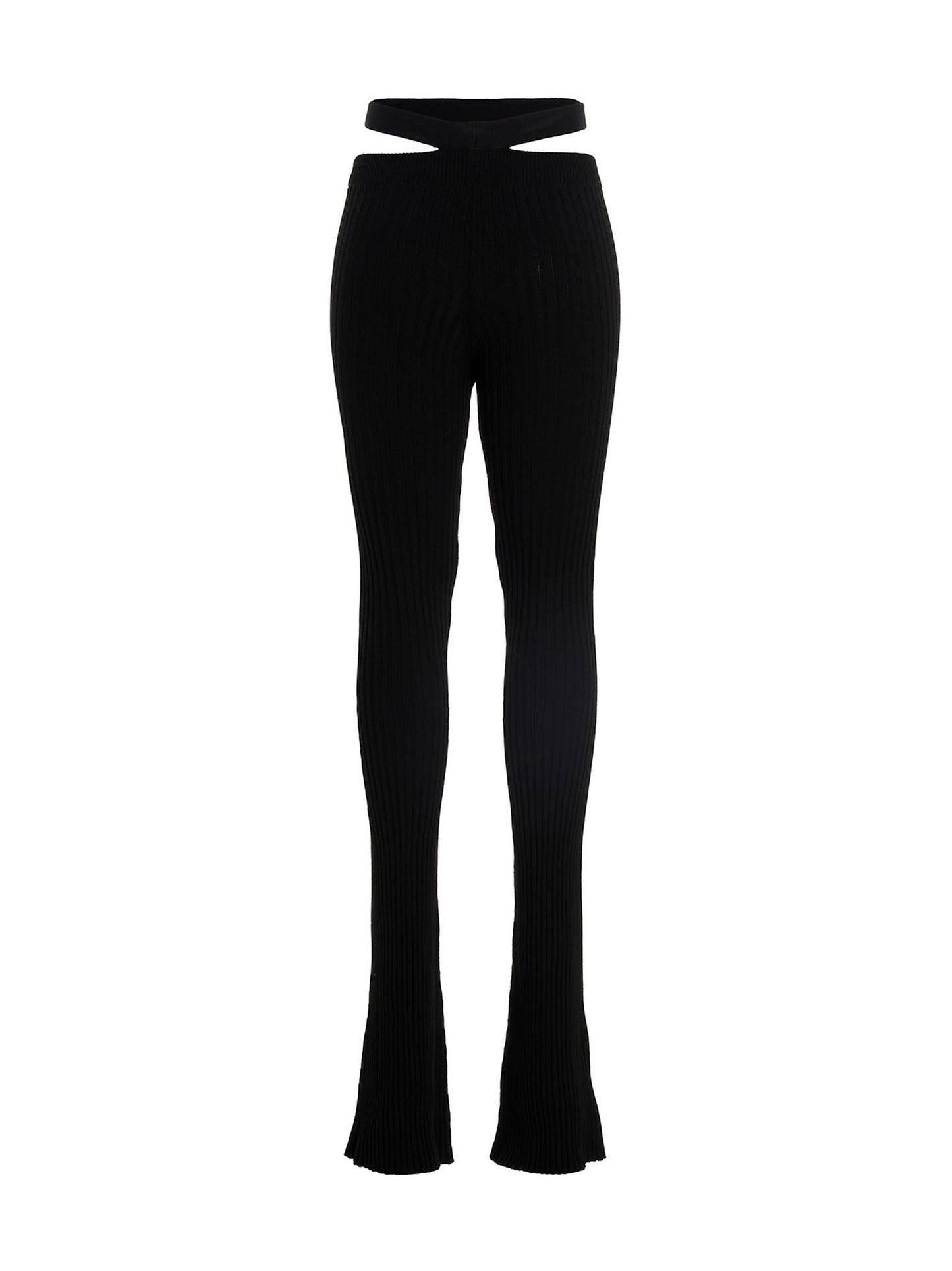 Ribbed flared trousers Pants