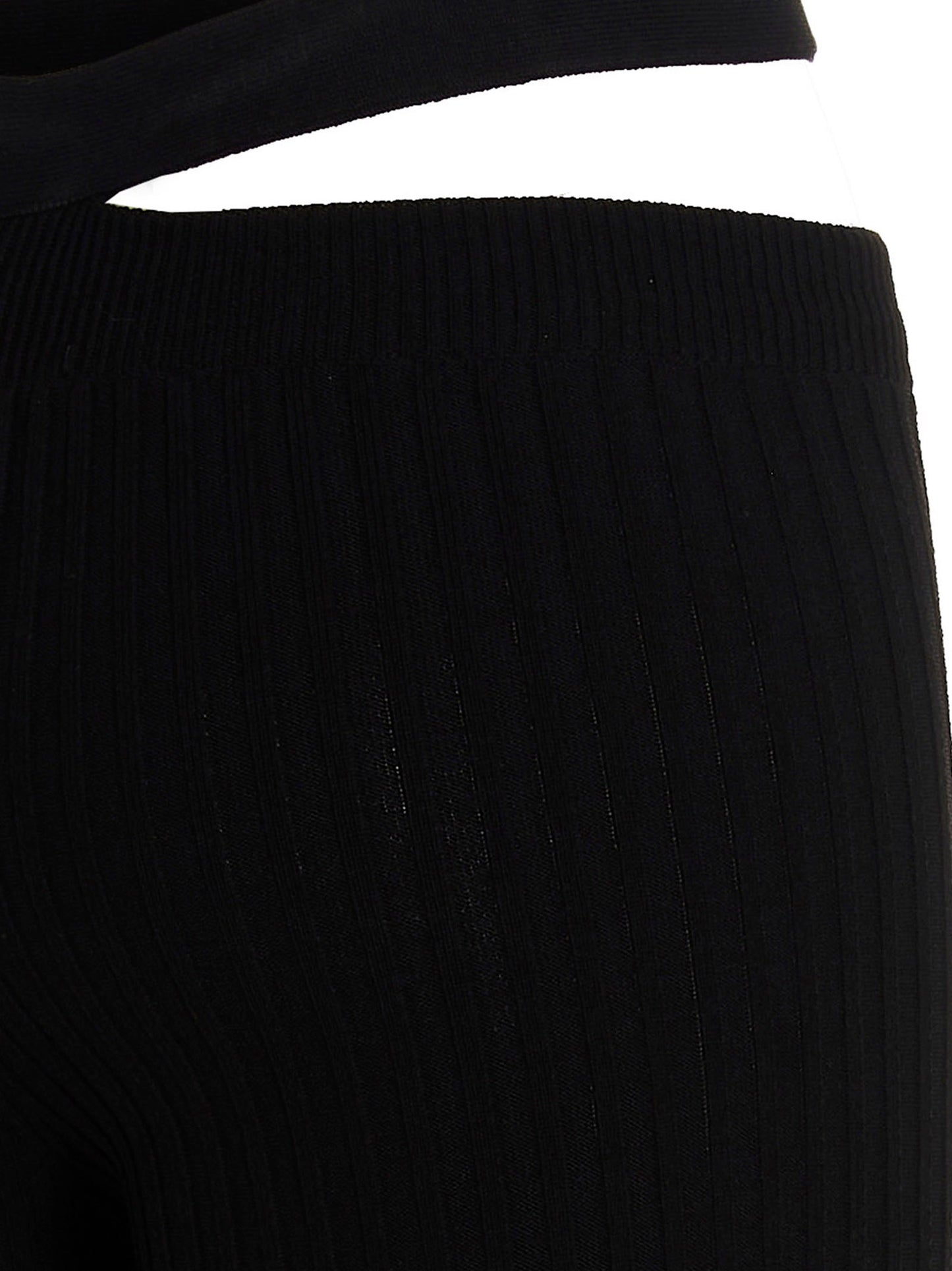 Ribbed flared trousers Pants