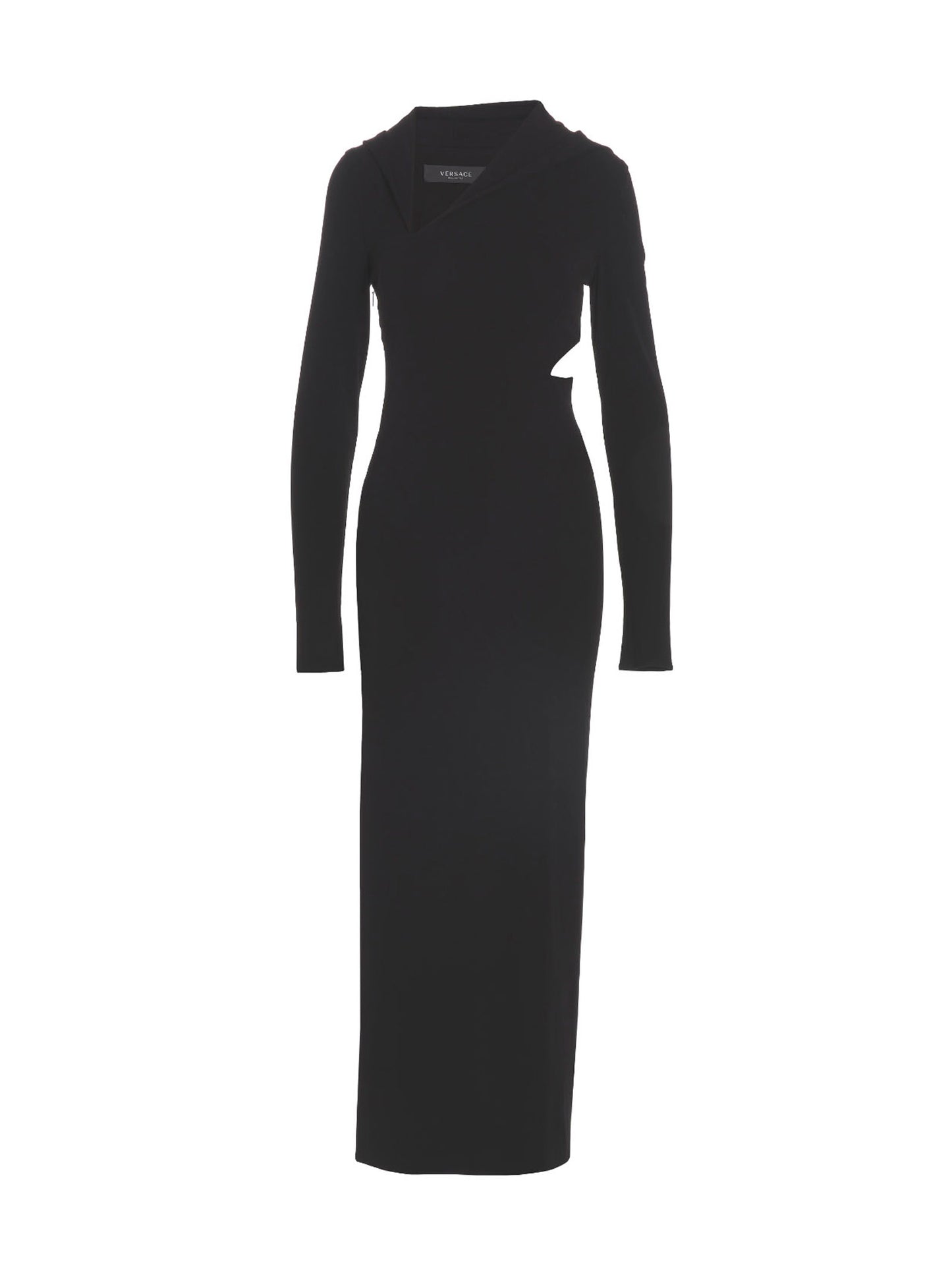 Long cut-out hooded dress Dresses