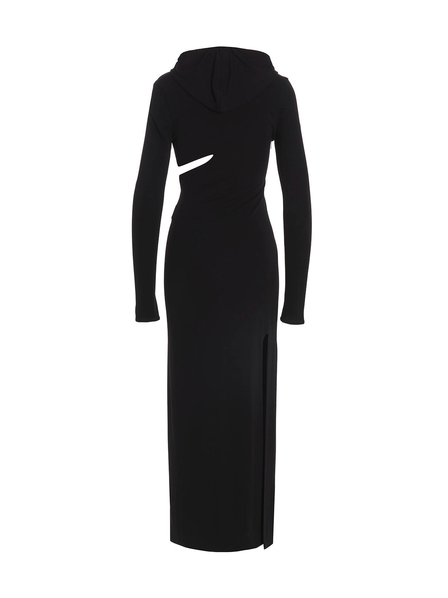 Long cut-out hooded dress Dresses