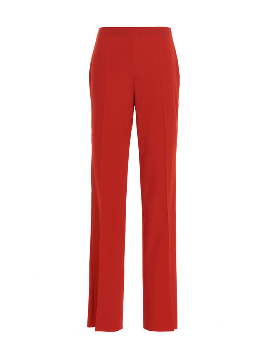 Straight pants with pleat Pants