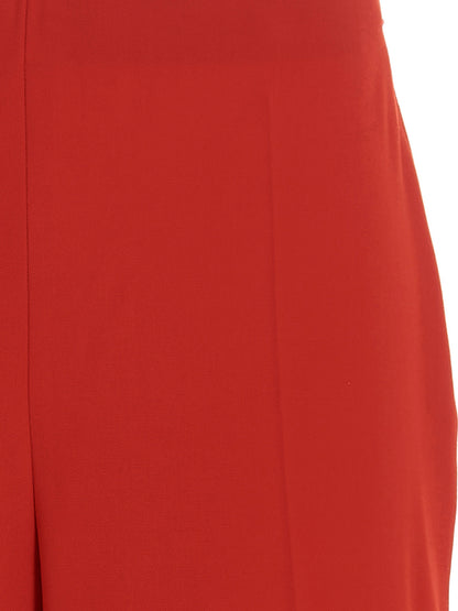 Straight pants with pleat Pants