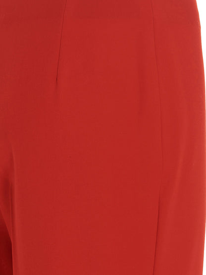 Straight pants with pleat Pants