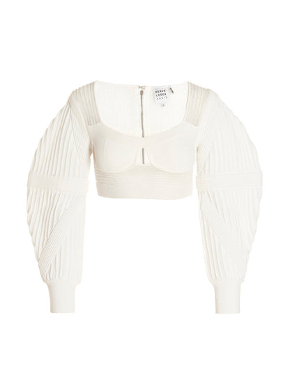 Knit bustier top Tops