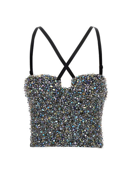 Sequin bustier top Tops