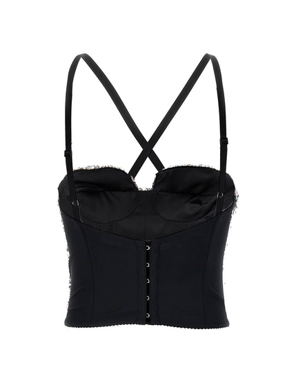 Sequin bustier top Tops