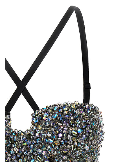 Sequin bustier top Tops