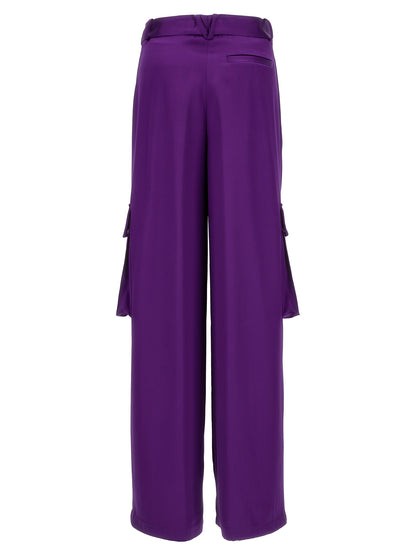 Satin cargo pants Pants