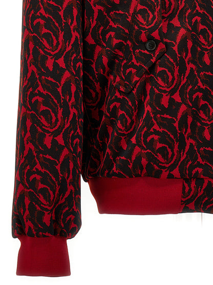 'Jacquard needles' bomber jacket Casual jackets, parka