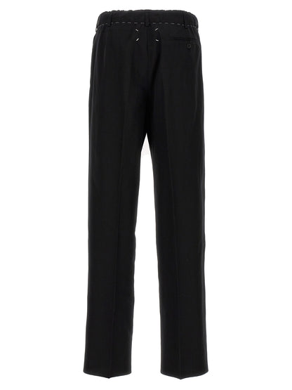 Drawstring pants with darts Pants
