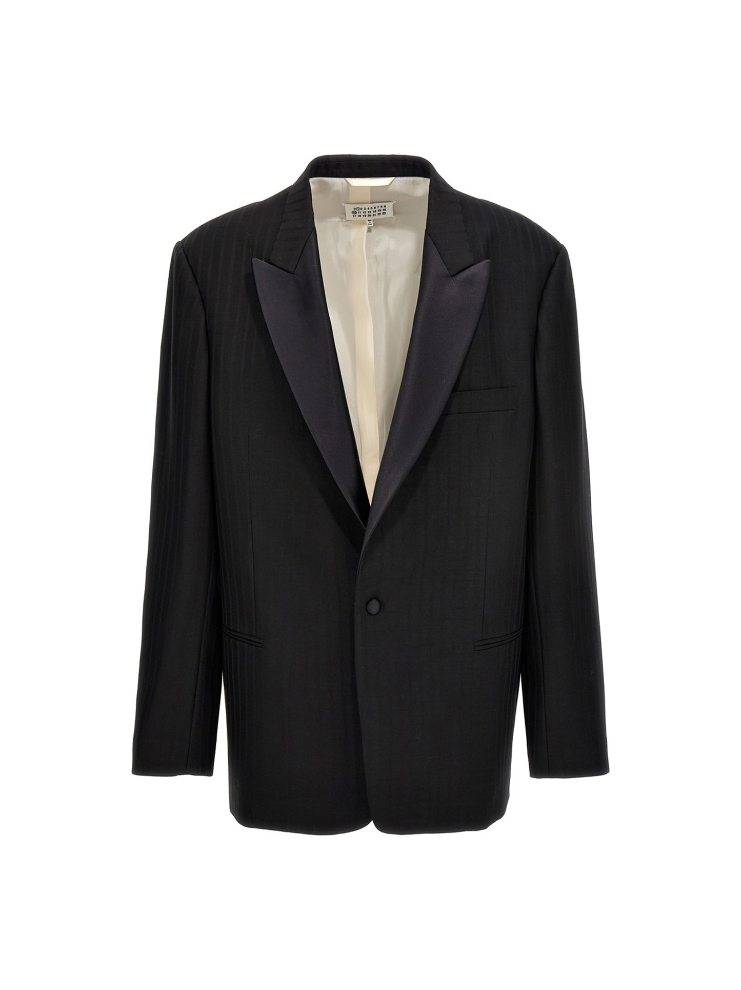 Striped single breast blazer jacket Blazer and Suits