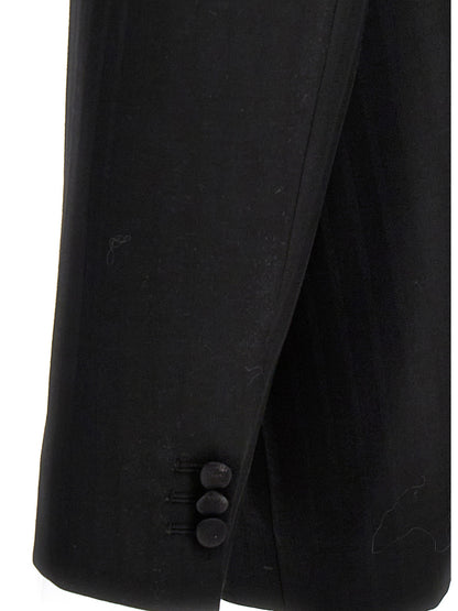 Striped single breast blazer jacket Blazer and Suits