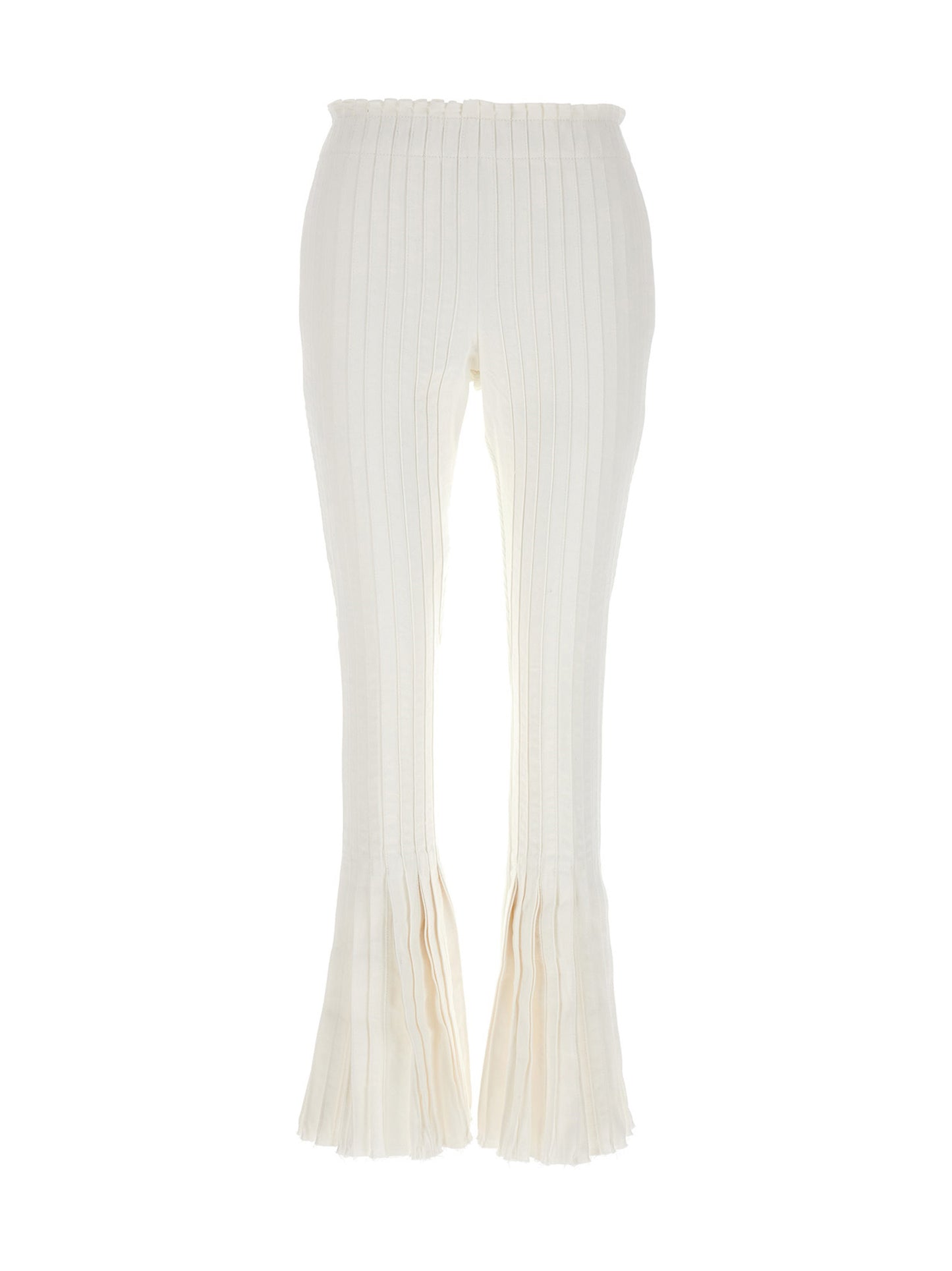 Ribbed pleated pants Pants