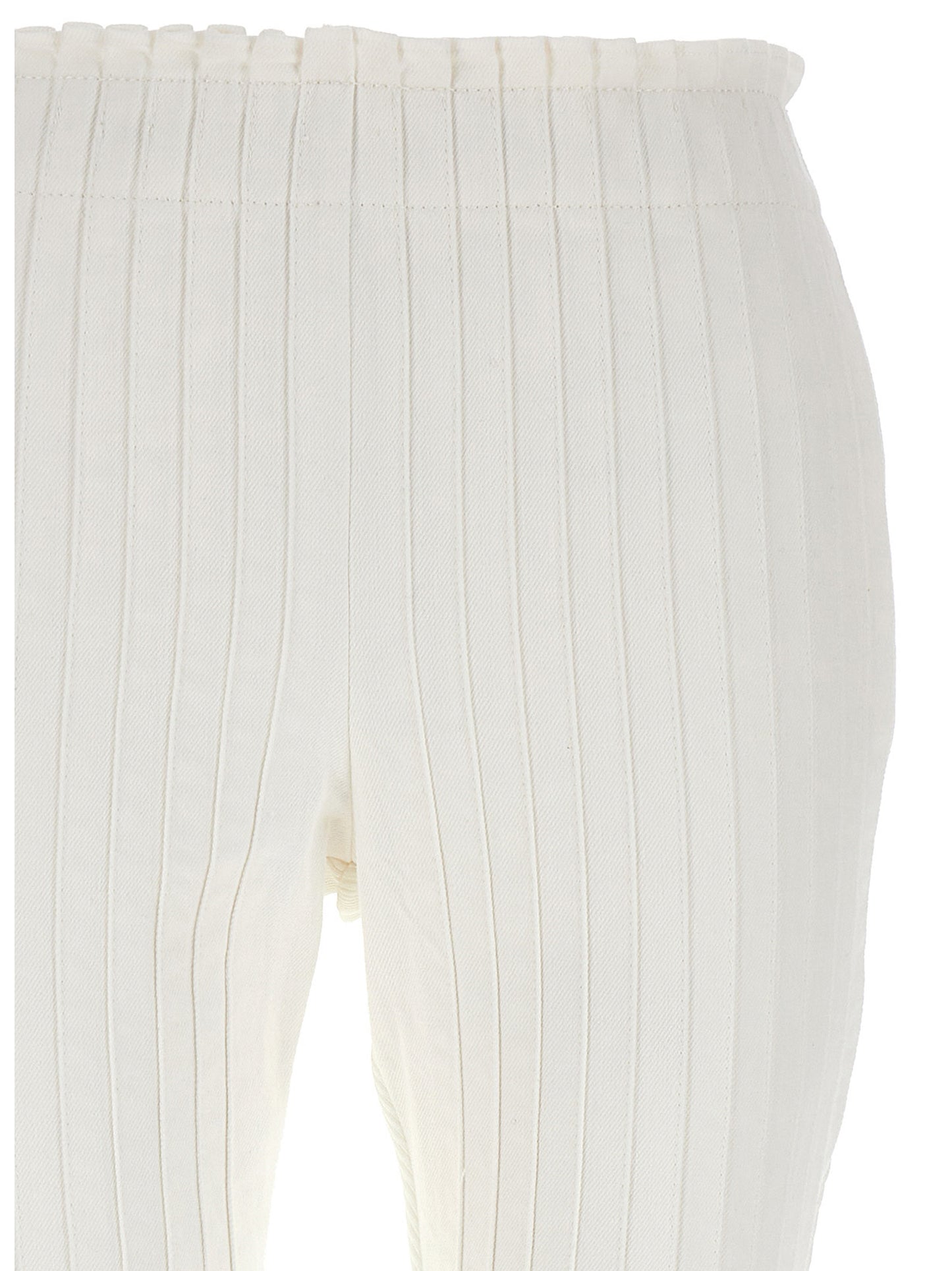 Ribbed pleated pants Pants