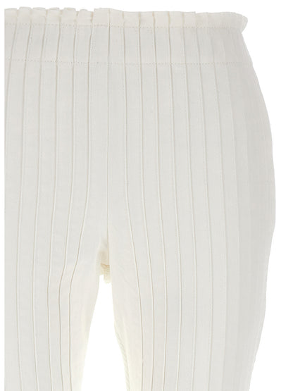 Ribbed pleated pants Pants