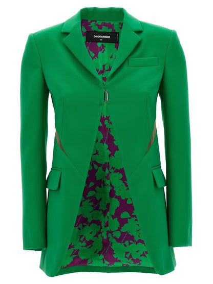 Tulle insert blazer jacket Blazer and Suits