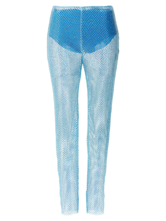 Sequin mesh pants Pants