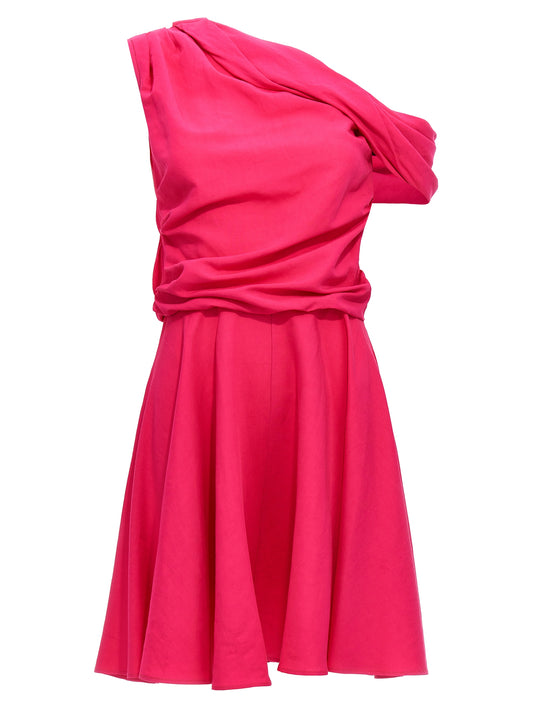 Draping neckline dress Dresses