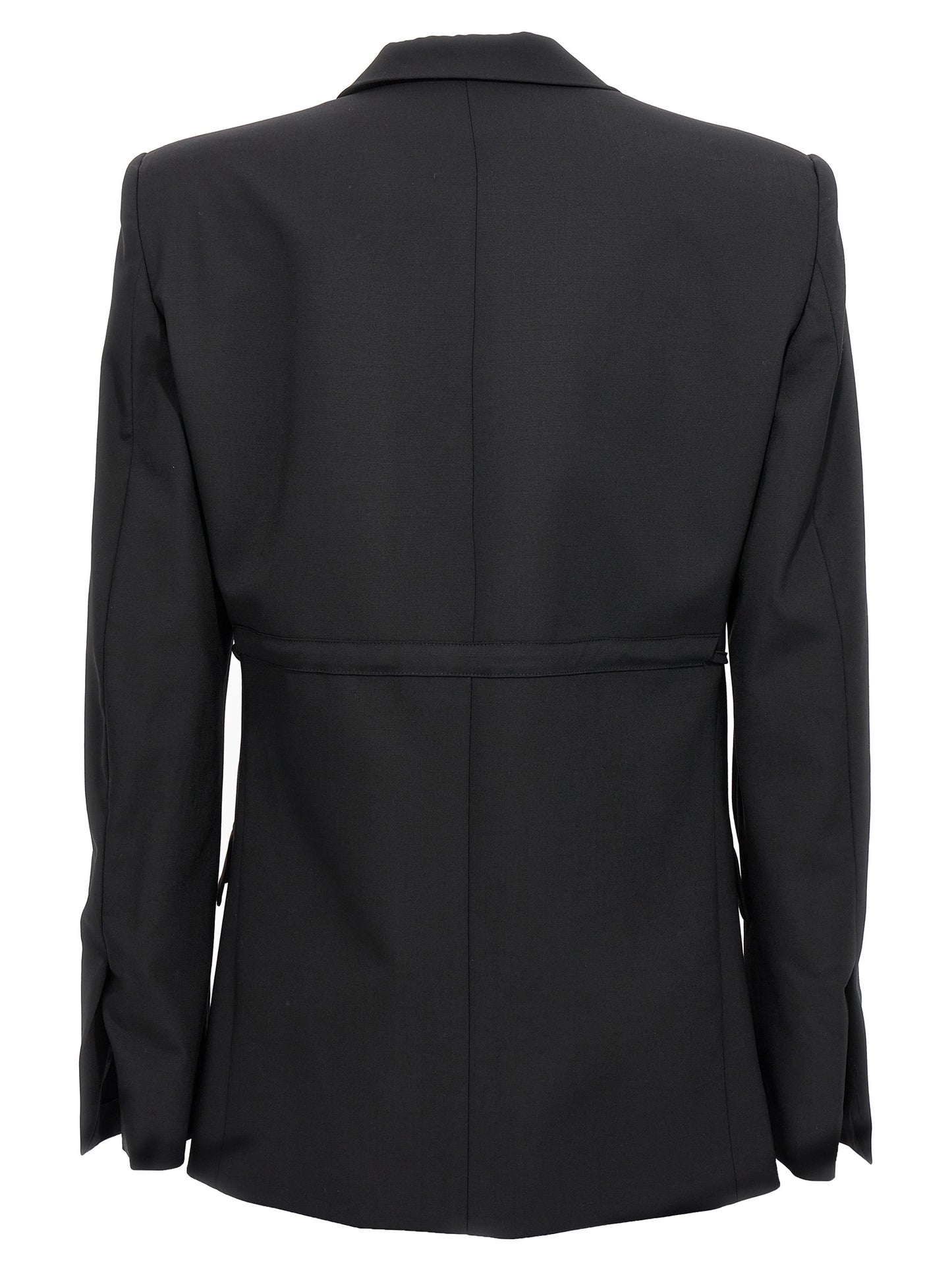 Double breast drawstring blazer jacket Blazer and Suits