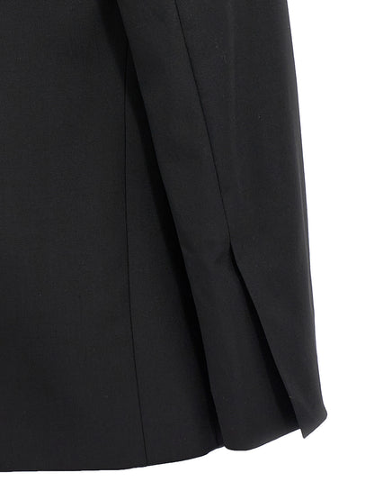 Double breast drawstring blazer jacket Blazer and Suits