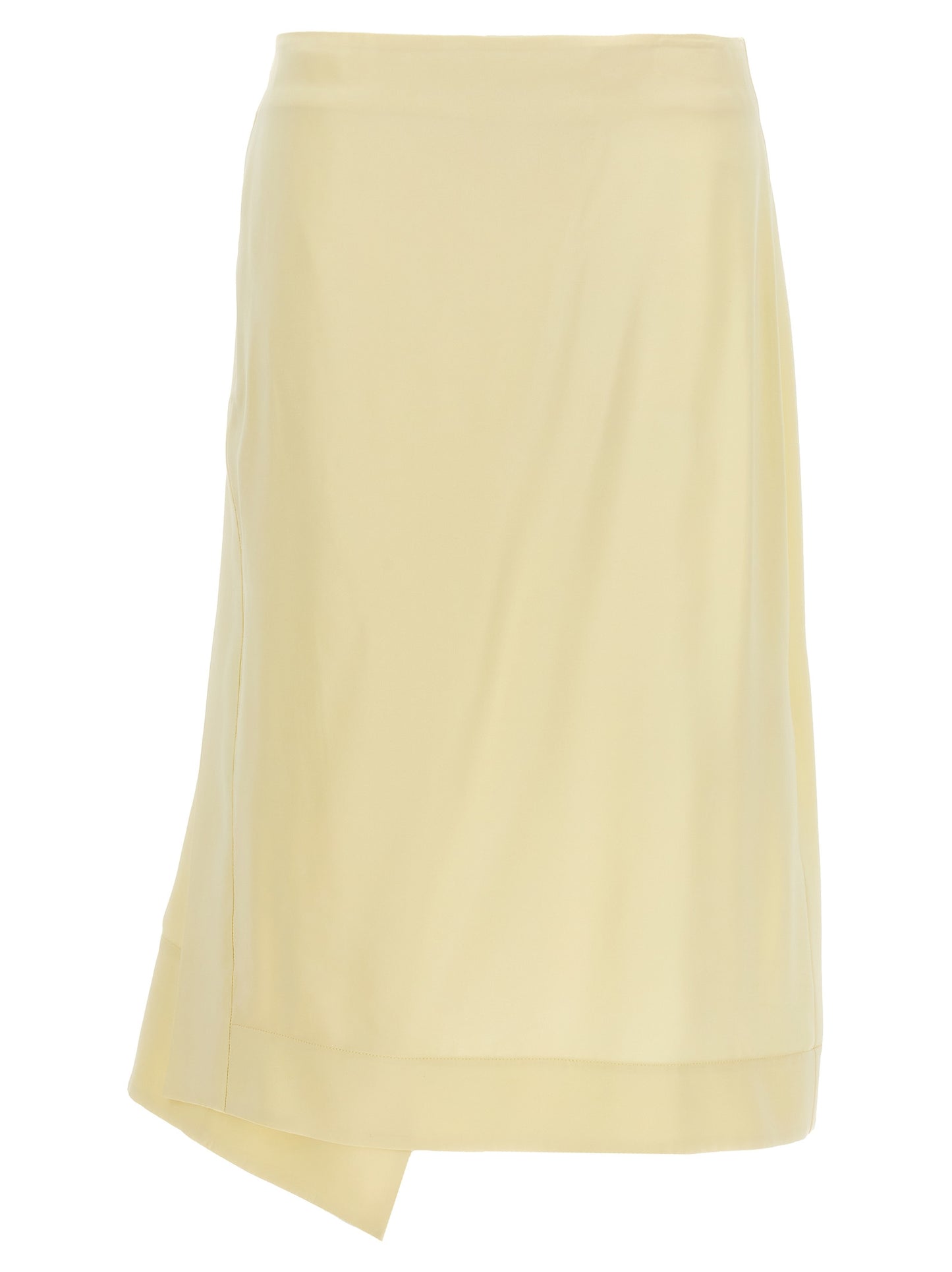 Satin skirt with side slit Skirts