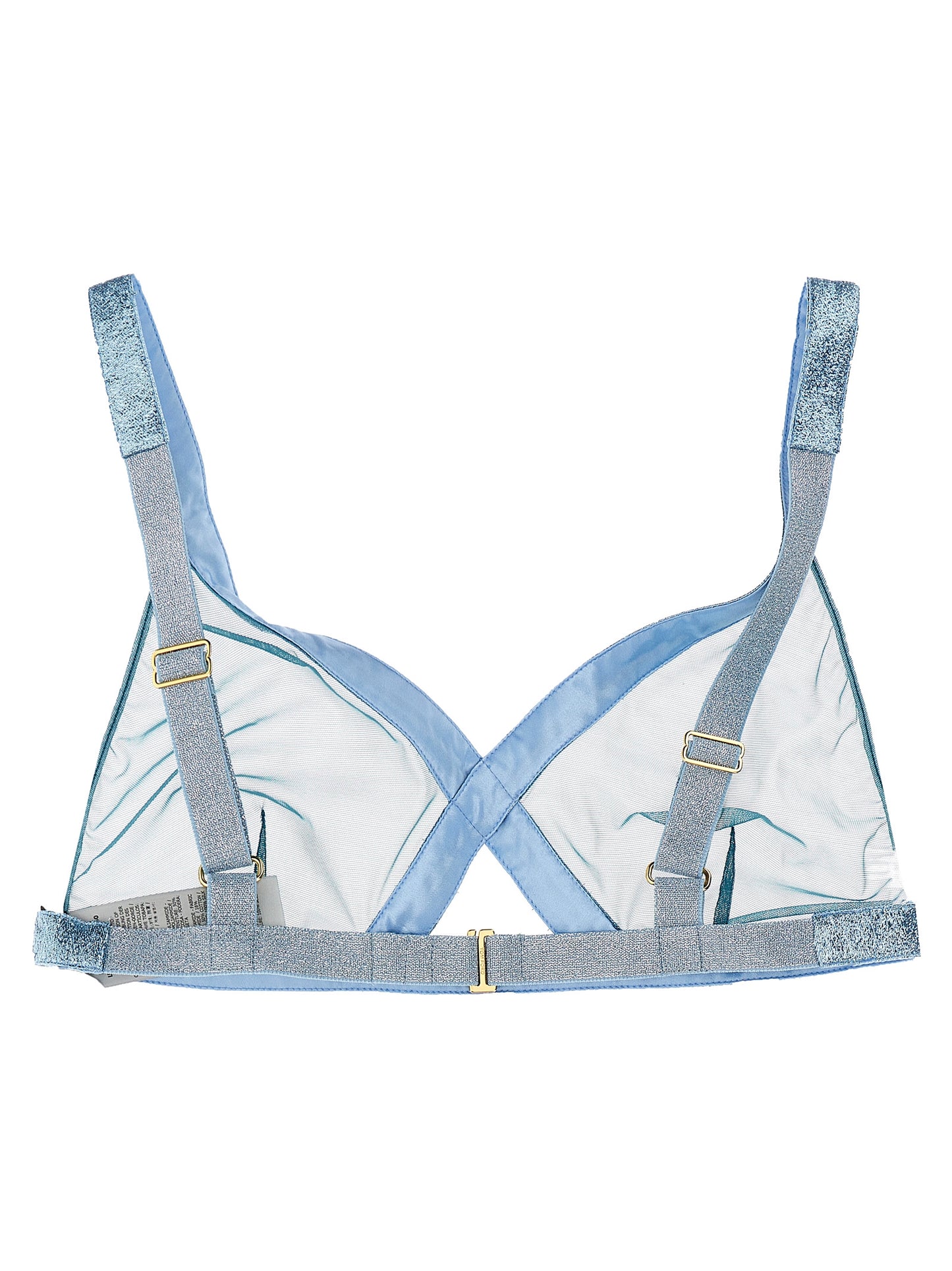 Iridescent sable tulle top Underwear, body