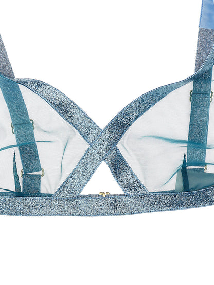 Iridescent sable tulle top Underwear, body