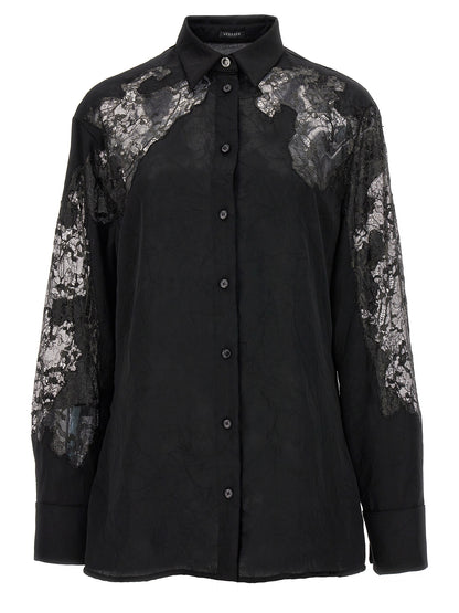 Satin lace shirt Shirt, blouse