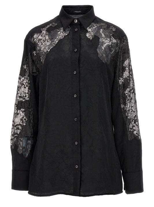 Satin lace shirt Shirt, blouse