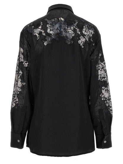 Satin lace shirt Shirt, blouse