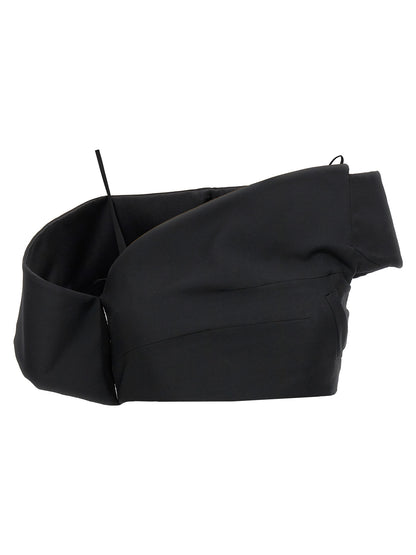 Top 'Crop Lapel Corset' Tops