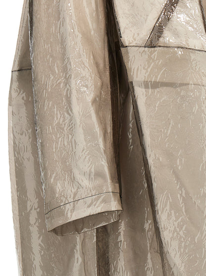 Oversize texture trench coat Coats, trench coats