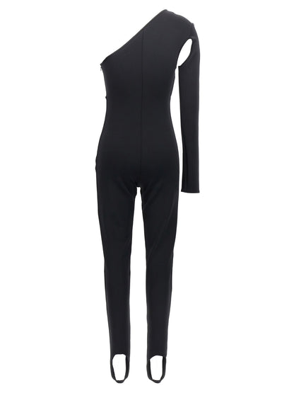 Scuba cut out one-length bodysuit Jumpsuits