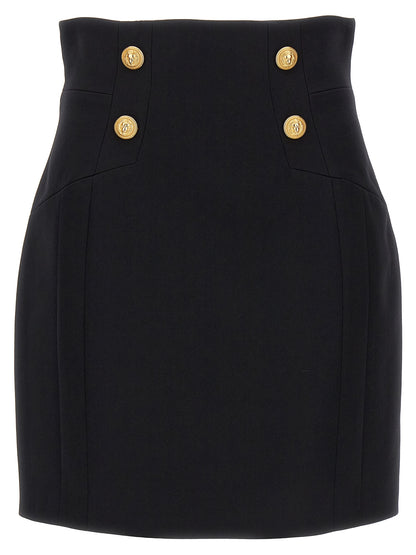 Logo button skirt Skirts