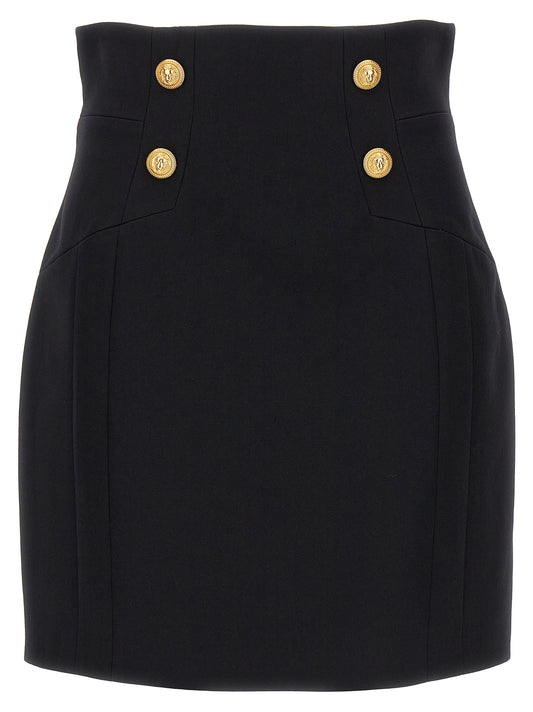 Logo button skirt Skirts