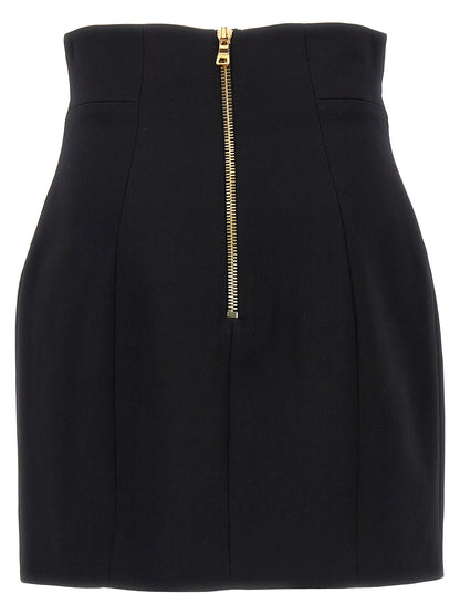 Logo button skirt Skirts
