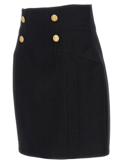 Logo button skirt Skirts