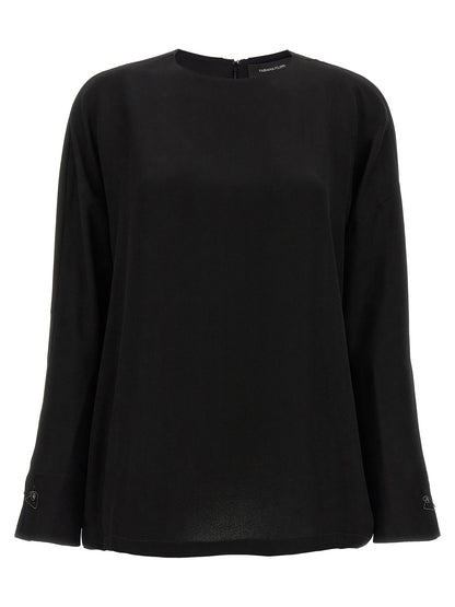Cufflinks detail blouse Shirt, blouse
