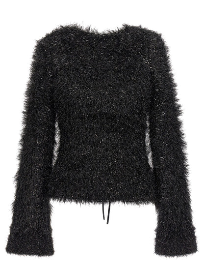 Cut-out lurex sweater Sweater, cardigans