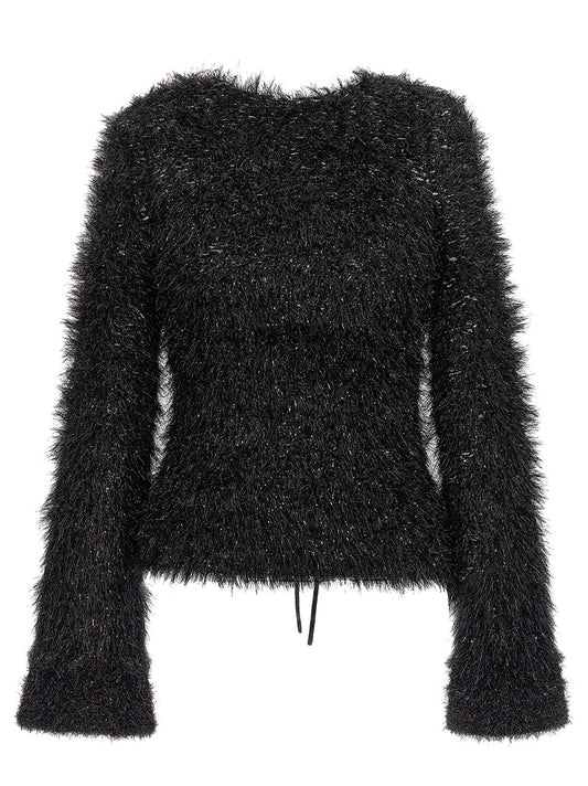 Cut-out lurex sweater Sweater, cardigans